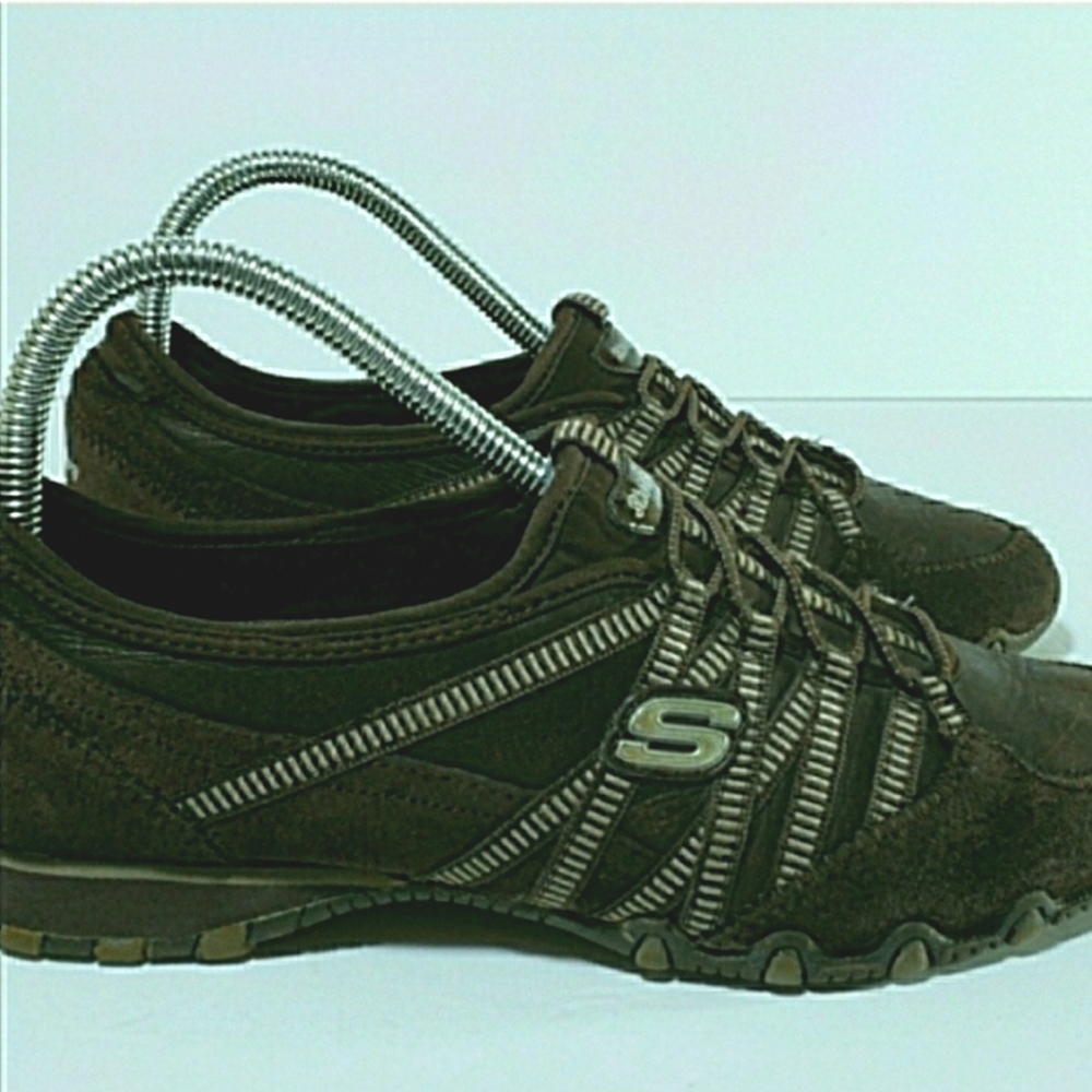 Skechers Leather Slipon Sneakers Walking Shoes